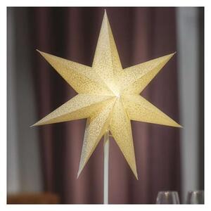 EMOS Vánoční papírová hvězda na stojánku LIGHT 45 cm bílá