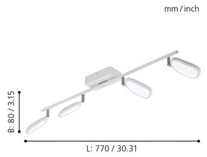 Eglo 97694 - LED RGB Bodové svítidlo PALOMBARE-C 4xLED/5W/230V