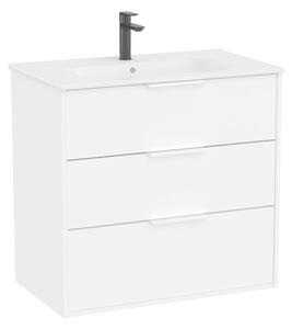 Koupelnová skříňka s umyvadlem Roca Optica 80x75,7x45,5 cm bílá matná mat OPT803ZBM