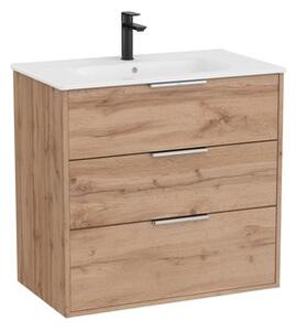 Koupelnová skříňka s umyvadlem Roca Optica 80x75,7x45,5 cm dub OPT803ZO