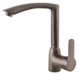 Slezák - RAV Dřezová baterie ZAMBEZI - ZA007.x/7MGK, Metal Grey kartáčovaná Připojovací hadičky - závit: 1/2"
