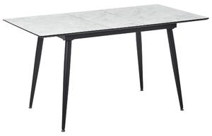 Jídelní stůl EFTALIA Bílý mramor 120/150 cm 80 cm