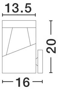 Venkovní LED svítidlo Lock – Šedá
