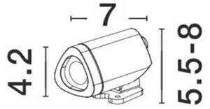 Venkovní LED lampa Mini – Černá