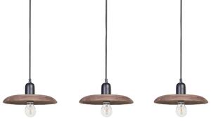 Závěsná lampa MANJEERA Mangové dřevo Tmavě hnědá