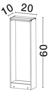 Venkovní LED lampa Twin – Šedá