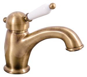 Slezák - RAV Umyvadlová baterie bez výpusti LABE - L526.xSM, Stará mosaz (Bronz) Připojovací hadičky - závit: 1/2"