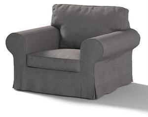 Potah na křeslo IKEA Ektorp barva šedá látka pletený vzor