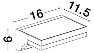 Venkovní solární svítidlo Dyn – Šedá