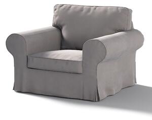 Potah na křeslo IKEA Ektorp barva šedá látka lesklé, sametová