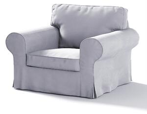 Potah na křeslo IKEA Ektorp barva šedá látka lesklé, sametová