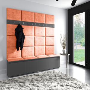 ETapik - Čalouněný panel 50 x 40 cm - Oranžová 2317