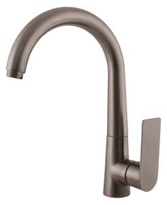 Slezák - RAV Dřezová baterie NIL - NL119.xMGK, Metal Grey kartáčovaná Připojovací hadičky - závit: 1/2"