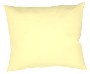 Povlak na polštář z česané bavlny s krepovou úpravou. Vzor Žlutý UNI. Rozměr povlaku je 70x90 cm