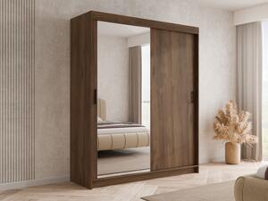 Moderní skříň se zrcadlem Acidoni II 180 cm, Barva: ořech warmia 5903211533044