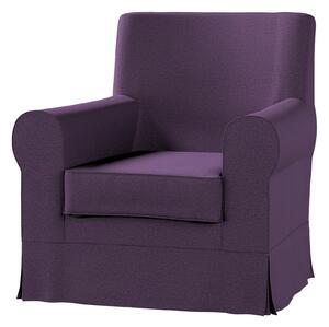 Potah na křeslo IKEA Ektorp Jennylund barva fialová látka pletený vzor