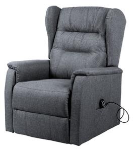 Vikio Relaxační el. polohovací křeslo světle šedá látka TKR109S