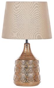 Stolní lampa WARI Keramika Zlatohnědá