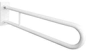 Bemeta Design HELP: Madlo, 750 mm, ve tvaru U, sklopné, s krytkou, bílá - 301607303