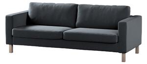 Potah na pohovku IKEA Karlstad 3-místná, nerozkládací, krátký barva šedá látka sametová