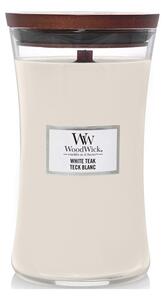 WoodWick White Teak svíčka velká