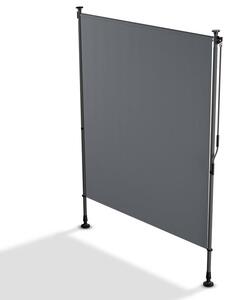 Svislá markýza na balkon 150 x 228-316 cm, UV ochrana, šedá