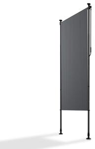 Svislá markýza na balkon 100 x 228-316 cm, UV ochrana, šedá