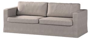 Potah na pohovku IKEA Karlstad 3-místná, nerozkládací, dlouhý barva béžová látka pletený vzor