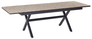 Rozkládací zahradní jídelní stůl FANES 184/242 cm 90 cm Kov Grafitově šedá