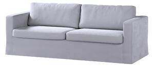 Potah na pohovku IKEA Karlstad 3-místná, nerozkládací, dlouhý barva šedá látka lesklé, sametová