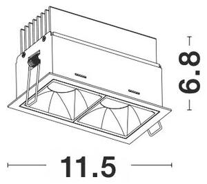 Podhledové svítidlo Sorel 2 – Bílá