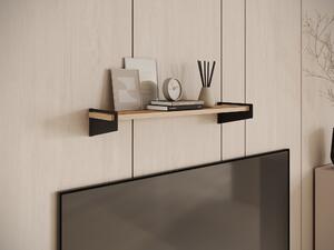Závěsná polička VABTIS - černá / dub artisan