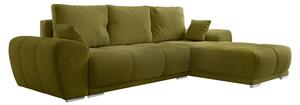 KONDELA Univerzální sedací souprava, olivová, KERIM ROH