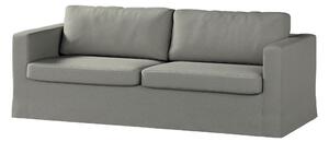 Potah na pohovku IKEA Karlstad 3-místná, nerozkládací, dlouhý barva šedá látka pletený vzor