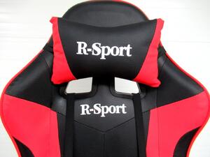 Malatec herní křeslo židle s opěrkou na nohy do 110 kg RED