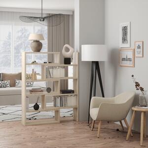 Designový regál na knihy DABA - dub sonoma