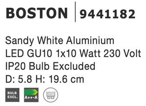 Bodové svítidlo Boston Big bílé – Bílá