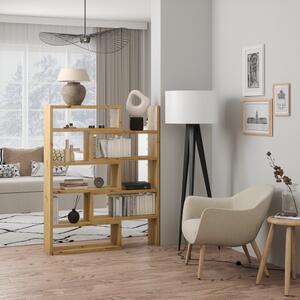 Designový regál na knihy DABA - dub artisan