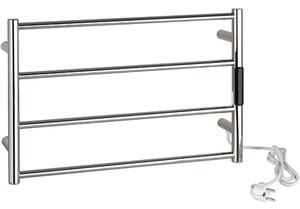 Elektrický koupelnový radiátor / sušák ručníků 560x370x90 mm, 63W, nerez lesk - 704151081