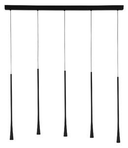 LED lustr Goccio 110 černá