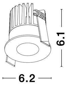 Podhledové svítidlo Petit 3 černé – Černá