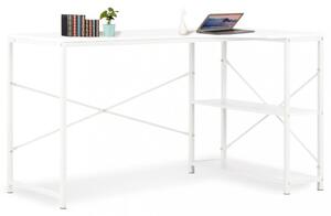 Rohový psací stůl 120x72 cm Dekorhome Bílá / dub
