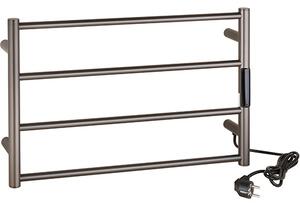 Bemeta Design Elektrický koupelnový radiátor / sušák ručníků 560x370x90 mm, 63W, grafit mat - 704155085
