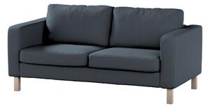 Potah na pohovku IKEA Karlstad 2-místná, nerozkládací, krátký barva modrá látka pletený vzor