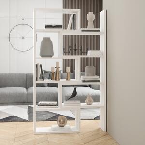 Designový regál na knihy FADNA - bílá