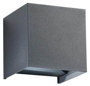 FANEUROPE FAN EUROPE Nástěnné svítidlo LED ALFA antracit 2x10 W 1800 lm CCT 3000-4000 K IP54 12x12x12 cm