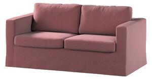 Potah na pohovku IKEA Karlstad 2-místná , nerozkládací, dlouhý barva fialová látka sametová