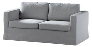 Potah na pohovku IKEA Karlstad 2-místná , nerozkládací, dlouhý barva šedá látka sametová