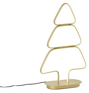 Vánoční stolní lampa zlatá vánoční stromek vč. LED - Arbre