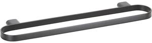 Bemeta Design ORGANIC BLACK: Držák ručníků, 380 mm, dvojitý - 167104400